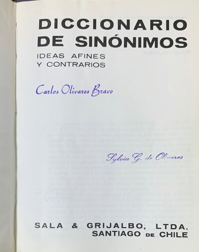 Ecolectura Diccionario De Sin Nimos Ideas Afines Y Contrarios