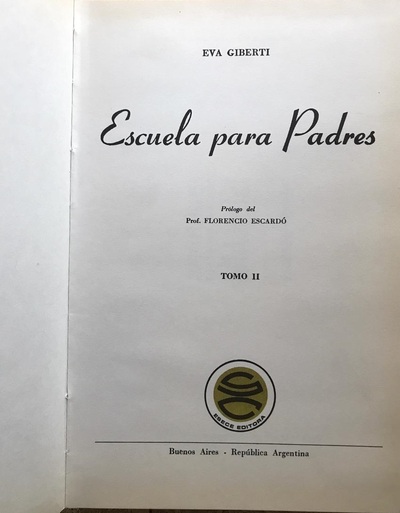 Ecolectura Escuela Para Padres Tomo I Tapa Dura