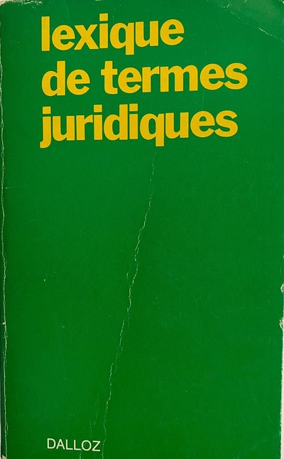 Ecolectura Lexique De Termes Juridiques